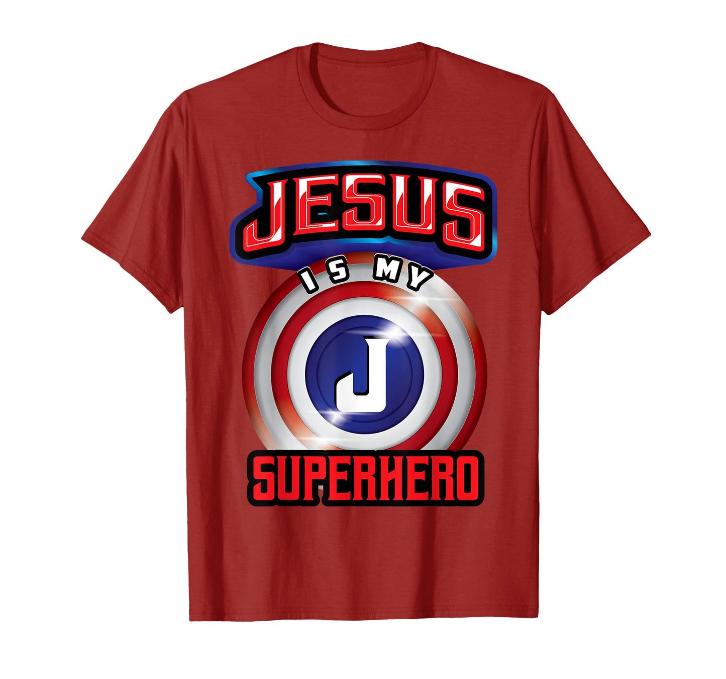 Jesus Is My Superhero | Cute Powerful Christian Gift T-Shirt