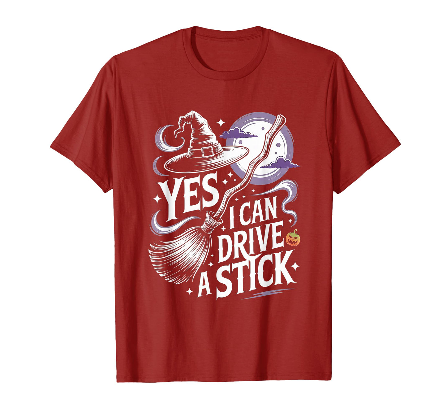 Funny Witch Broomstick Halloween Quote Graphic Design T-Shirt