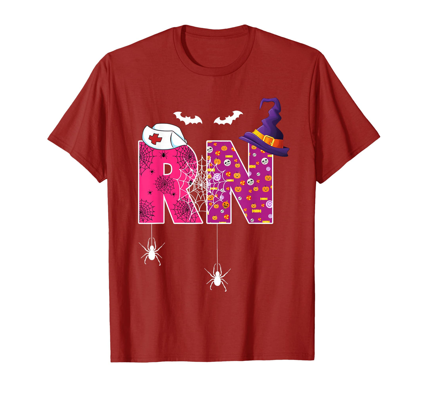 Funny Nursing Halloween Shirts Women, Rn Halloween Nurse T-Shirt