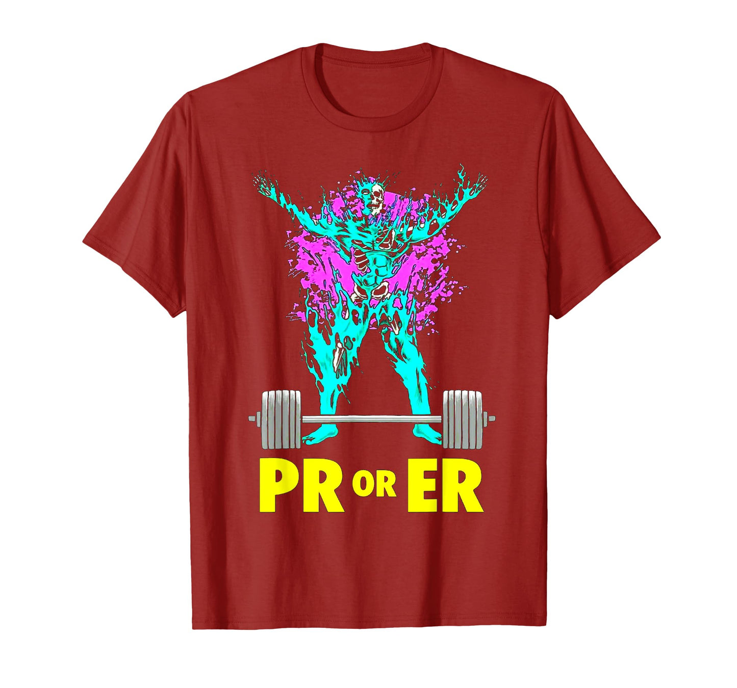 PR Or Er Weightlifting Bodybuilding workout Musclebuilding T-Shirt