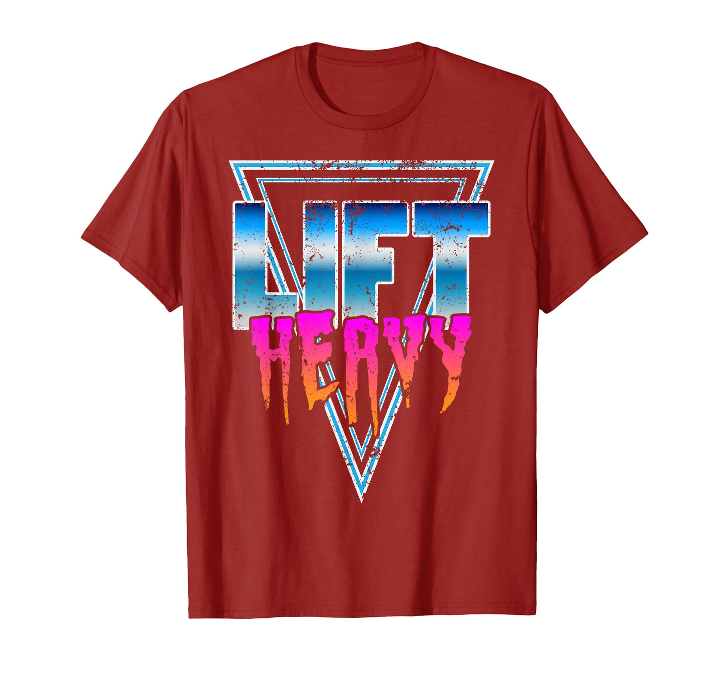 Lift Heavy Old School Retro 80's Golden Era Bodybuilding Gym T-Shirt