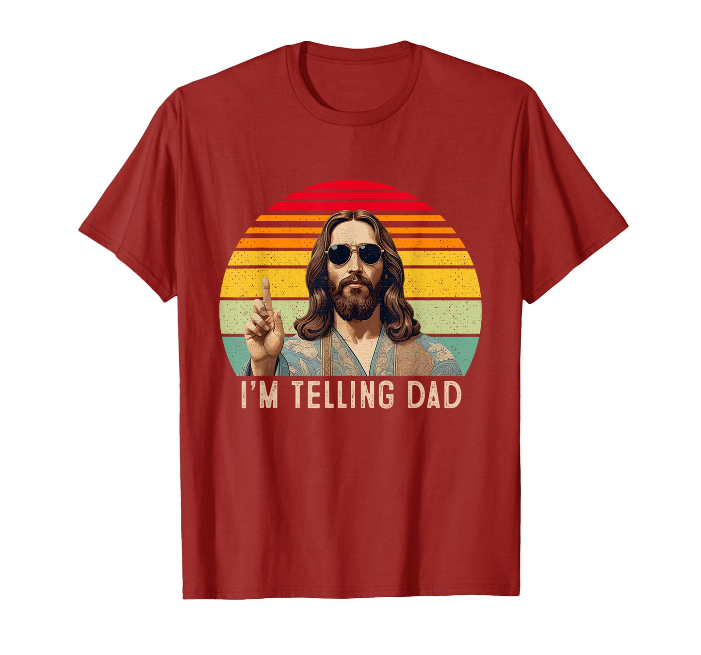 Vintage I'm Telling Dad Jesus shirts For Men Women T-Shirt
