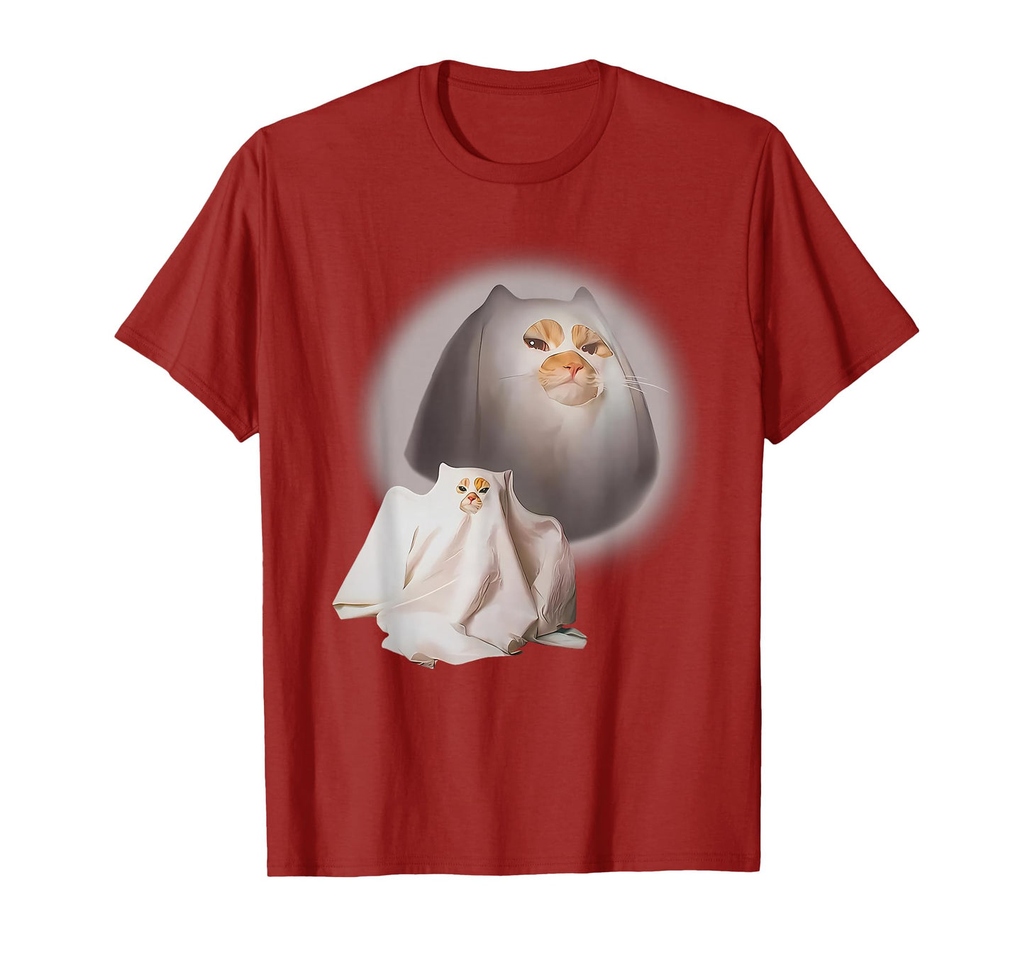 Cute Funny Wizard Cat Halloween Ghost Weird Kitten Cat Meme T-Shirt