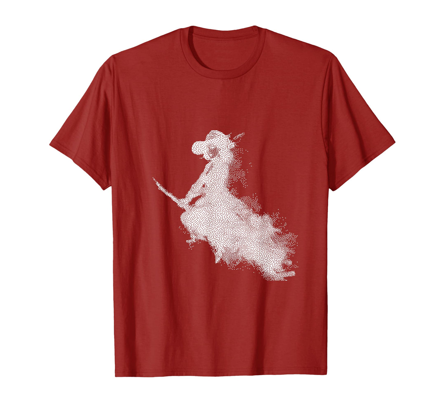 Enchanted Witch Flying Broom Halloween T-Shirt