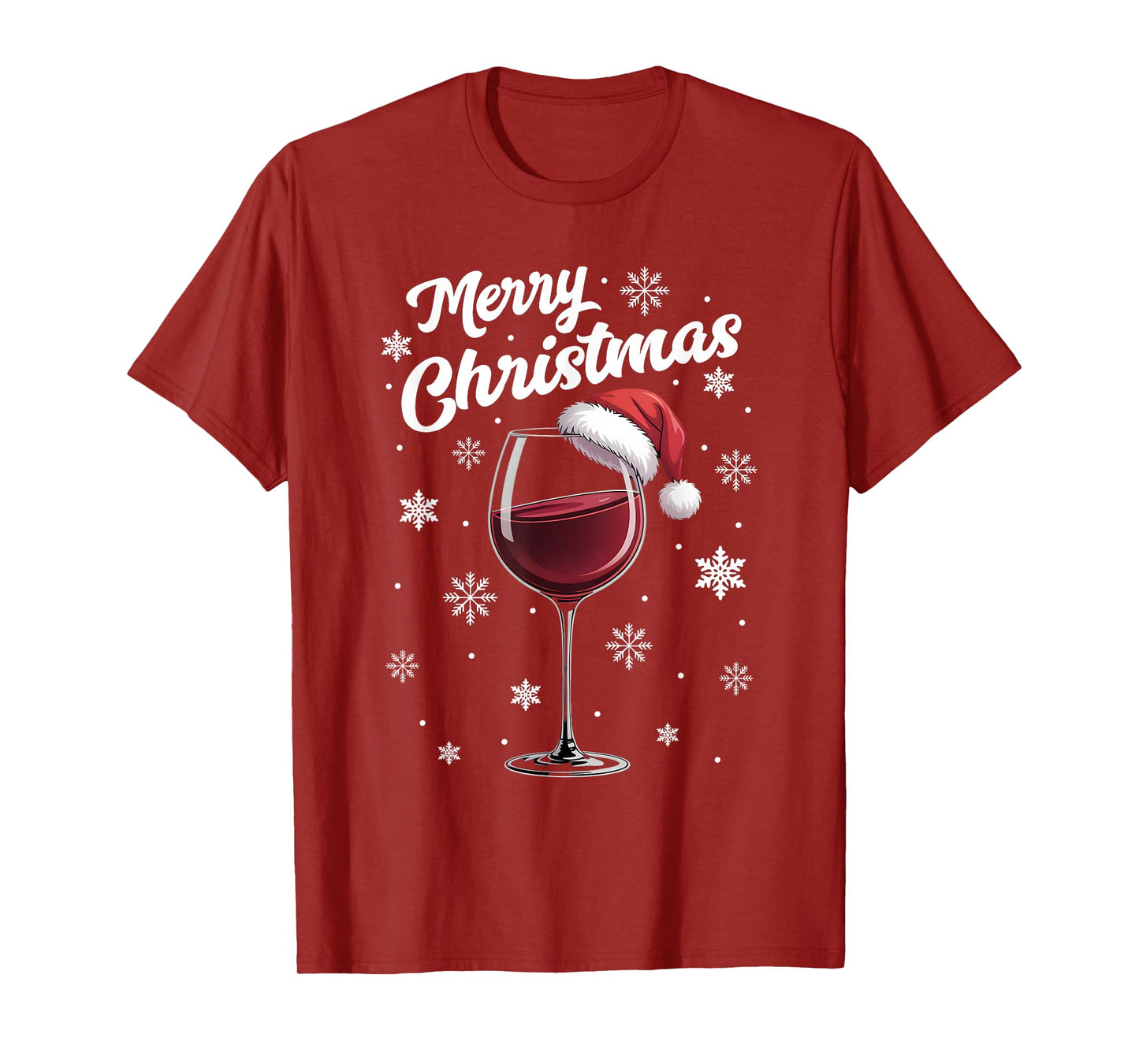 Party Outfit Christmas Pajamas Women Wine Glass Wine T-Shirt