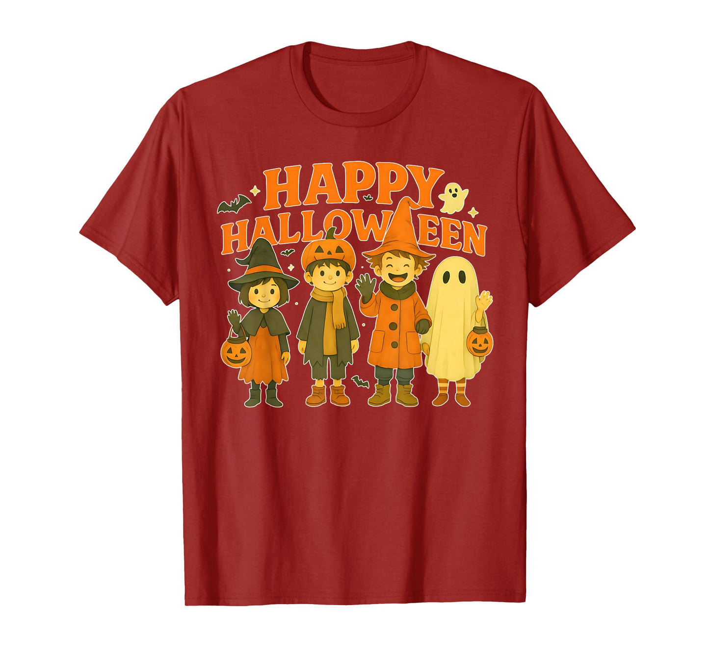 Funny Happy Halloween Kids Costume Trick or Treat Party Look T-Shirt