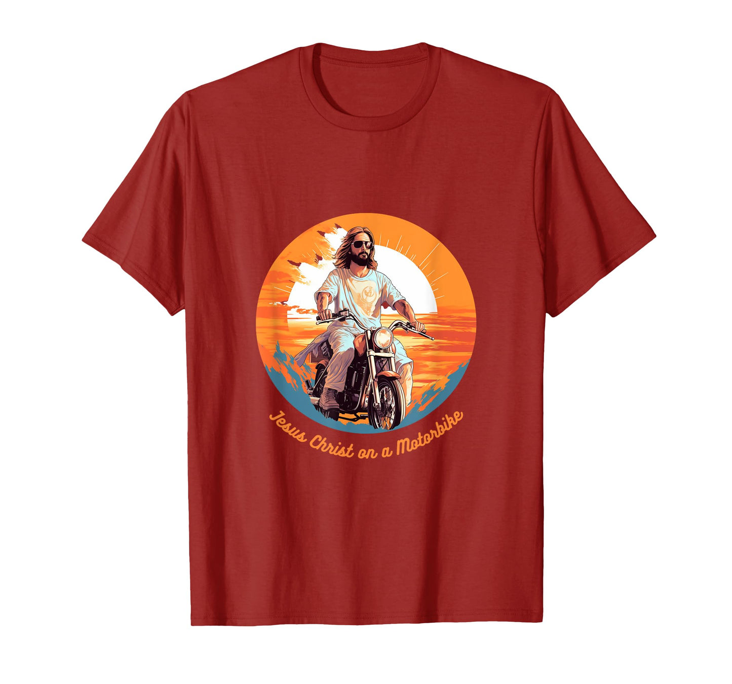 Jesus Christ on a Motorbike T-Shirt