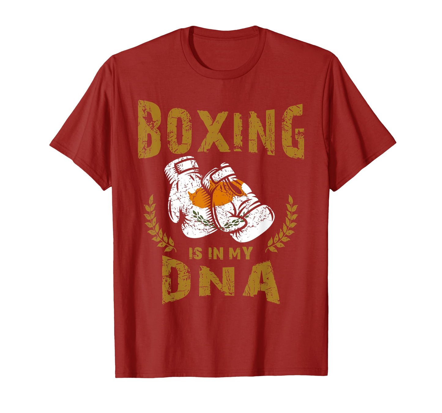 Boxing is in my D-N-A Cyprus Flag Boxing Gloves T-Shirt