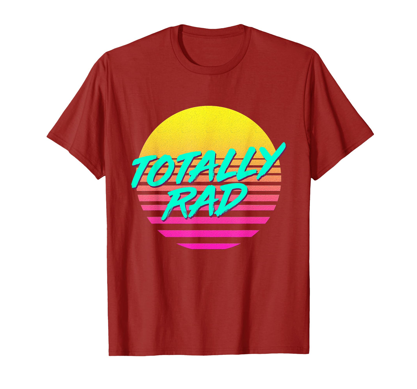 Totally Rad 1980s 80s Outfit Costume Eighties Retro Party T-Shirt