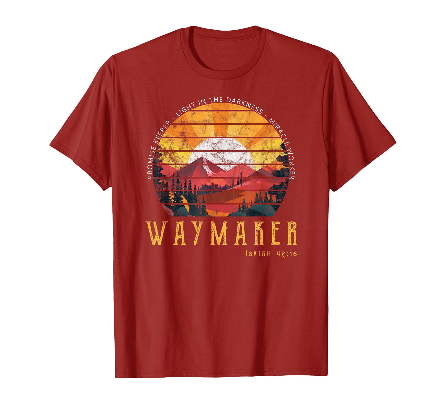 Vintage Waymaker Promise Keeper Miracle Worker Christian T-Shirt
