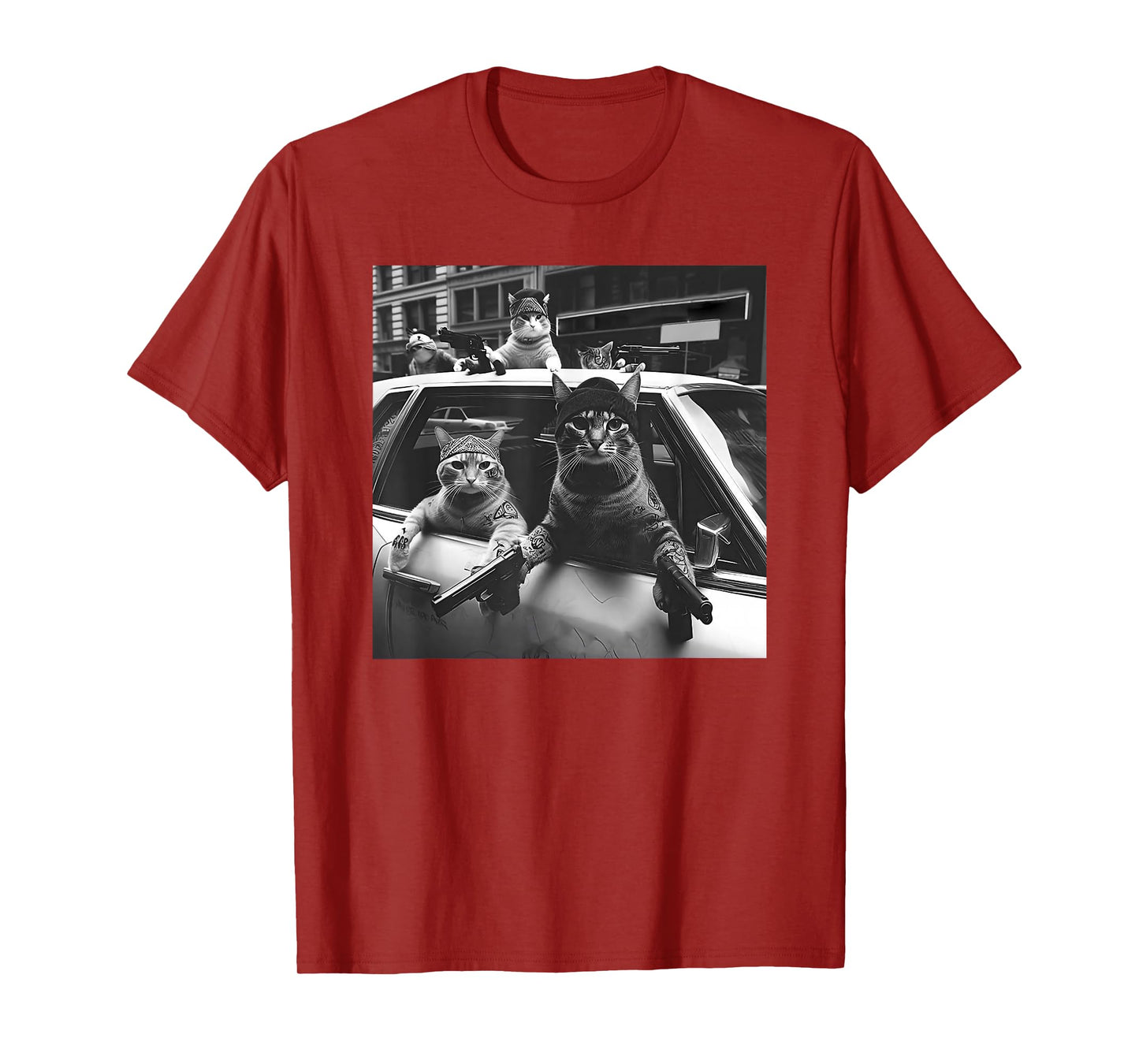 Funny cat Gang Vintage T-Shirt