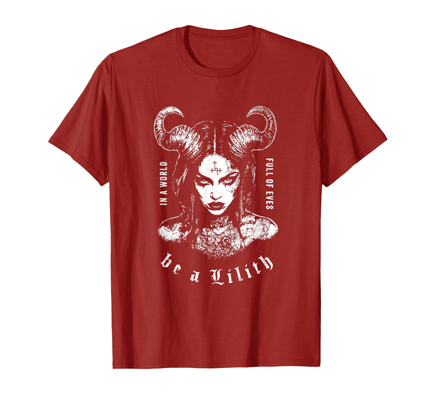 Lilith in A World of Eves Be A Lilith Gothic Celestial Snake T-Shirt