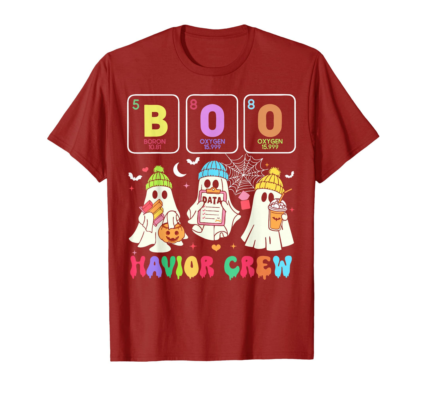 Chemistry Boo Havior Crew Behavior Analyst Halloween T-Shirt