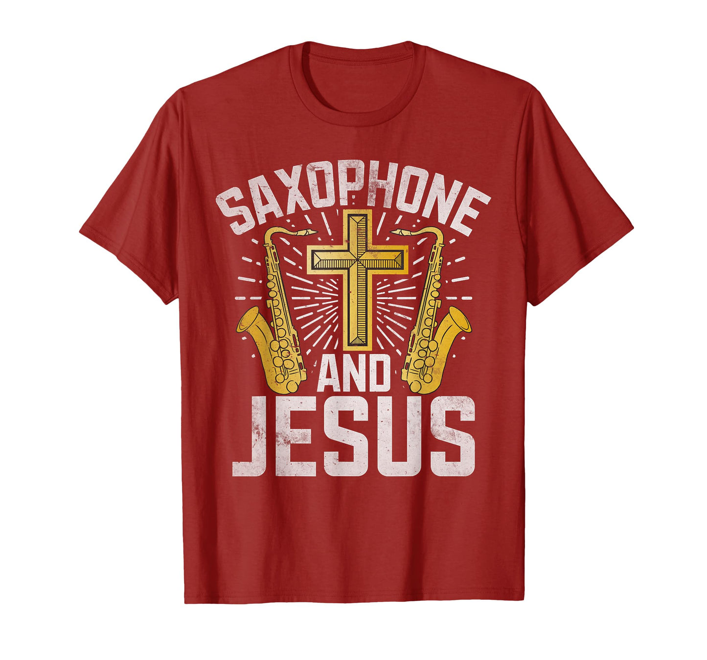Saxophone and Jesus Saxophone T-Shirt
