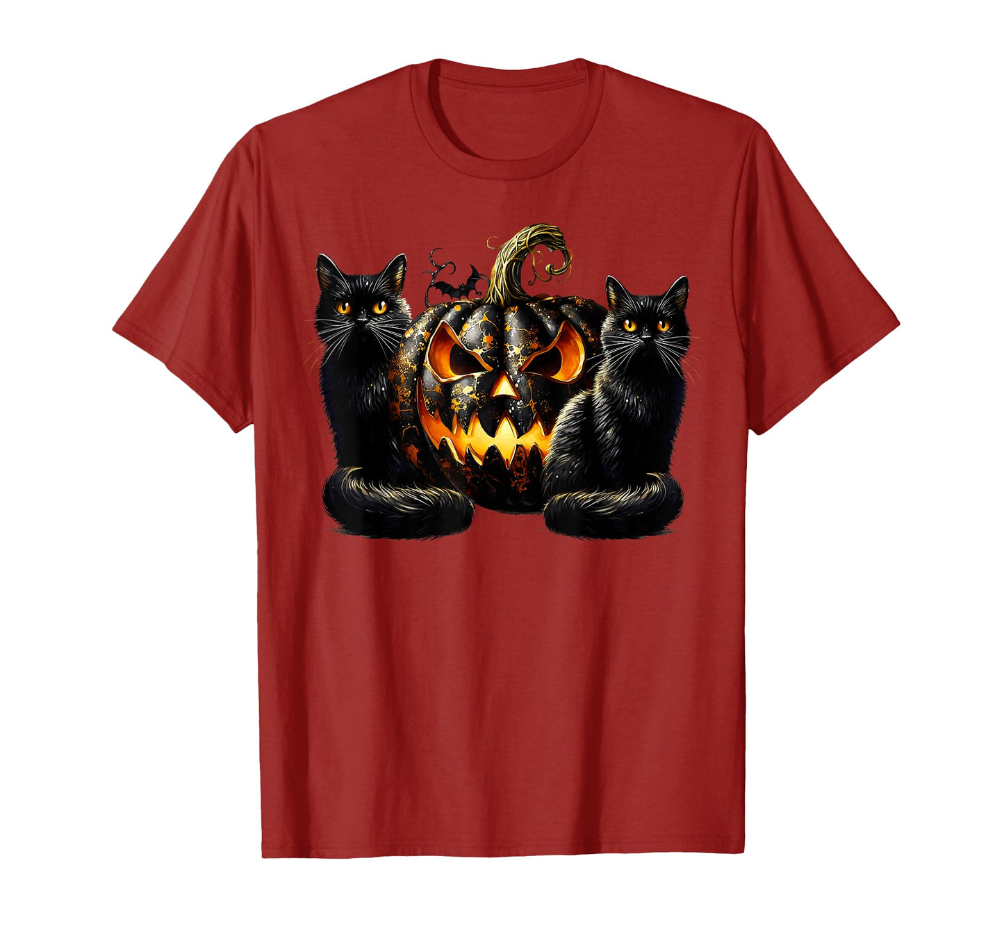 Halloween Cat Lover Graphic for Witch with Black Pumpkin T-Shirt
