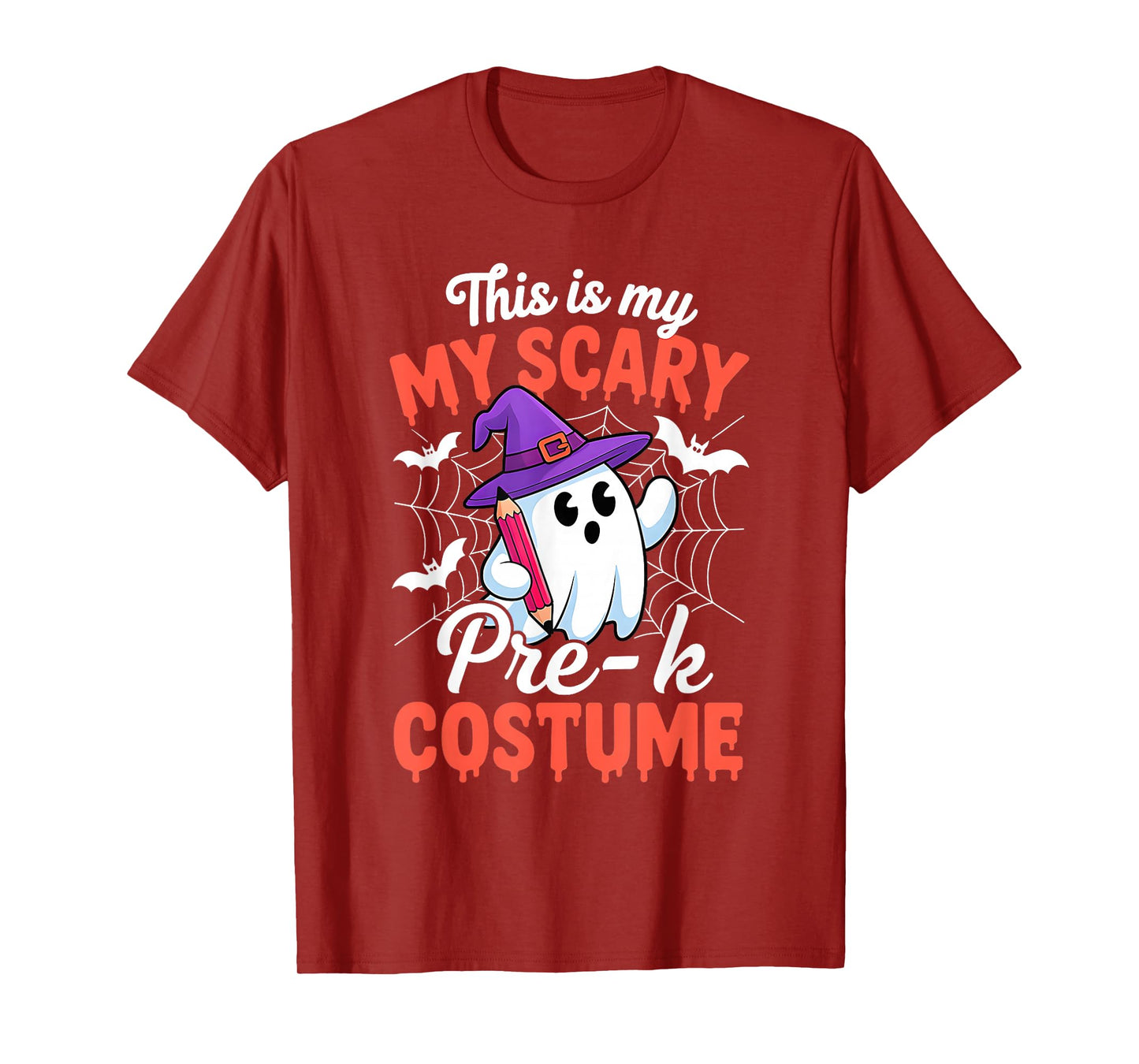 This is My Scary Pre-k Teacher Costume Halloween T-Shirt