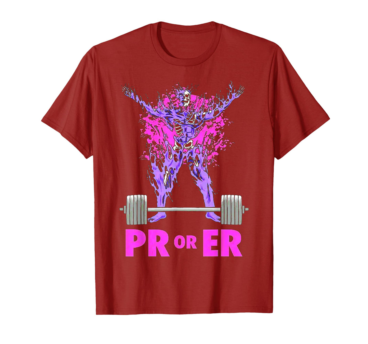 PR Or Er Weightlifting Bodybuilding Fitness Gym workout T-Shirt