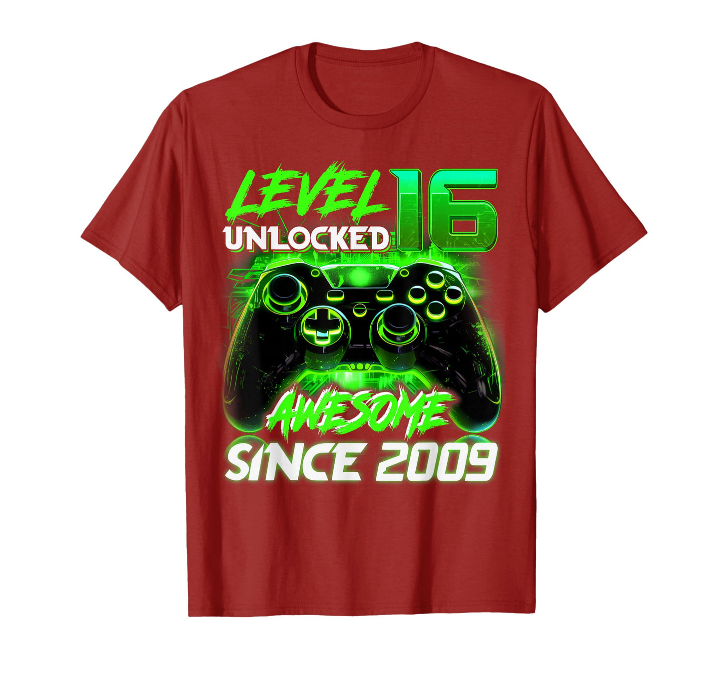 Level 16 Unlocked Shirt Funny Video Gamer 16th Birthday Gift T-Shirt