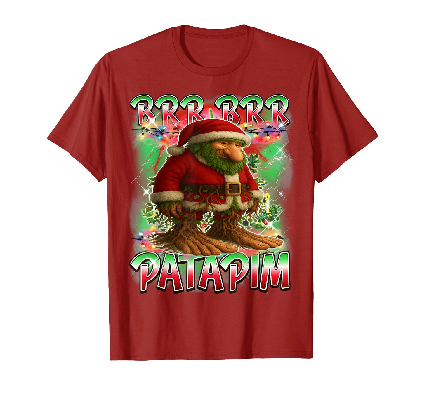 BRR BRR Patapim Santa Claus Italian Brainrot Christmas T-Shirt