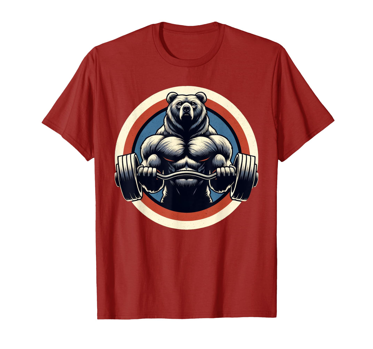 Bear Powerlifting Weightlifting Gym Workout T-Shirt