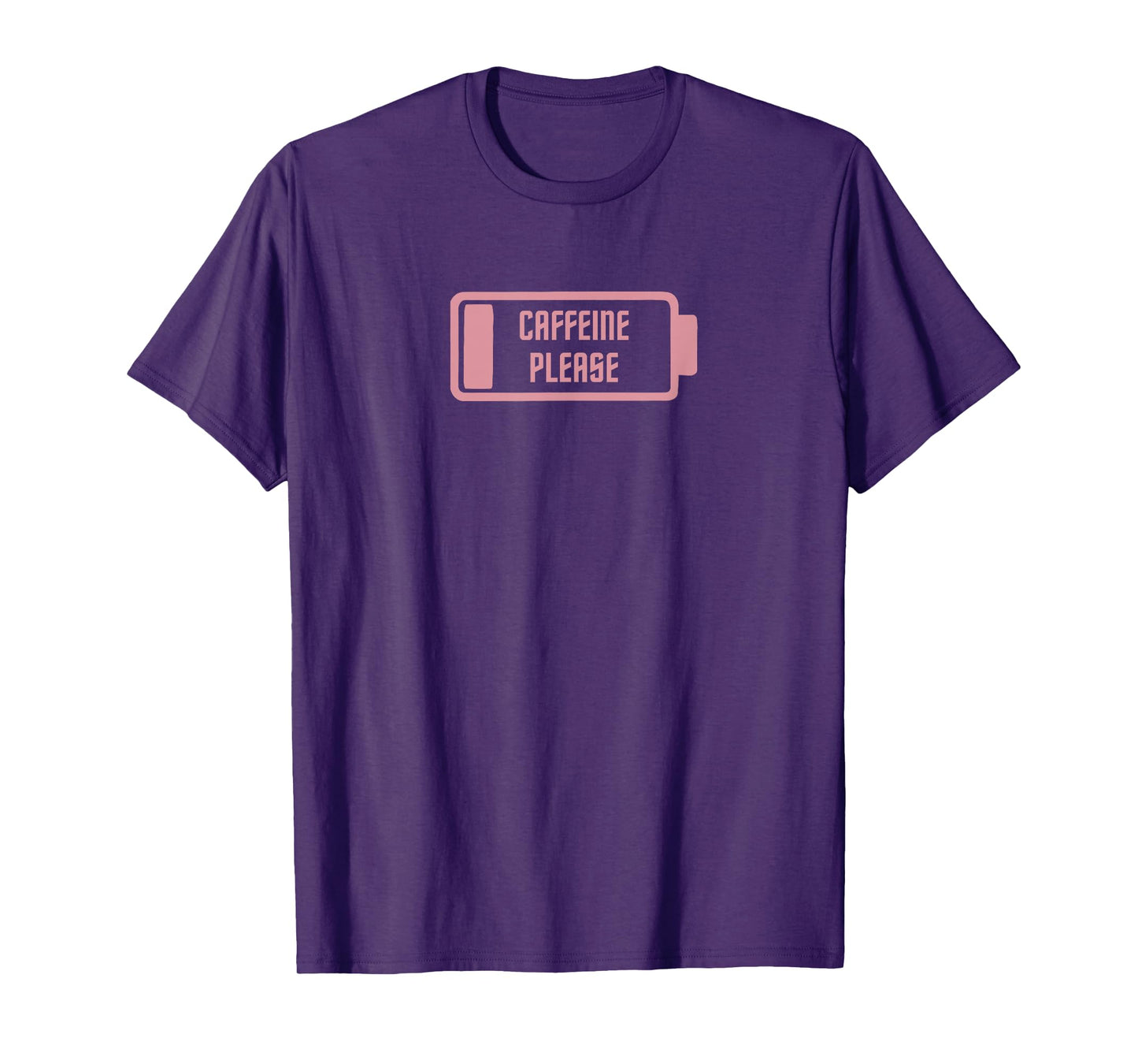 Mens Gym Pump Cover Caffeine Please Pink Coffee and PreWorkout T-Shirt