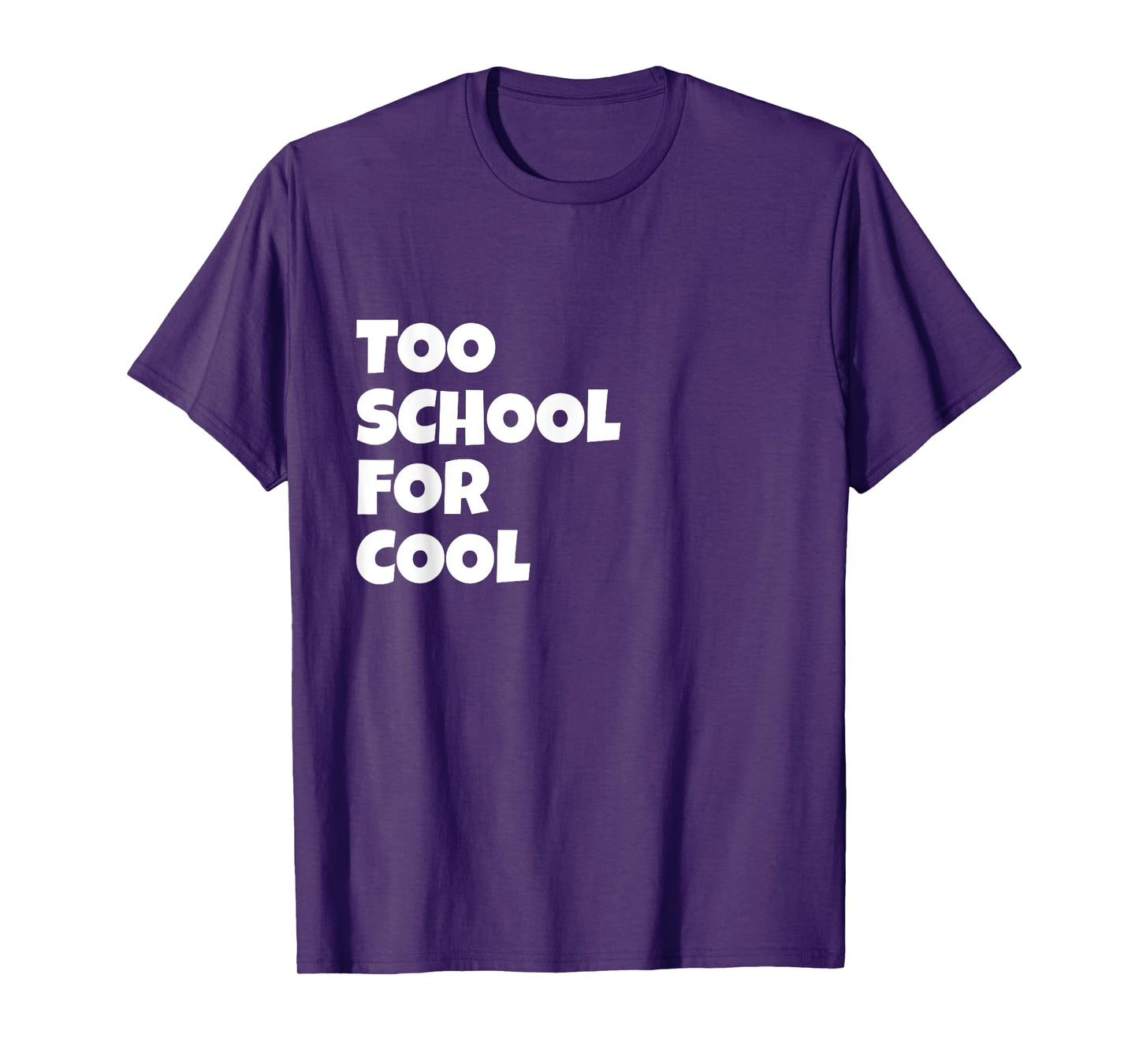 Too School For Cool Lyric Song Humor Present Pink Graphic T-Shirt