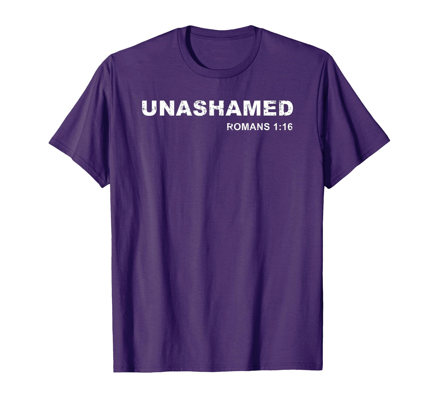 Unashamed Romans 1:16 Christian Tee Bible Study Lover T-Shirt