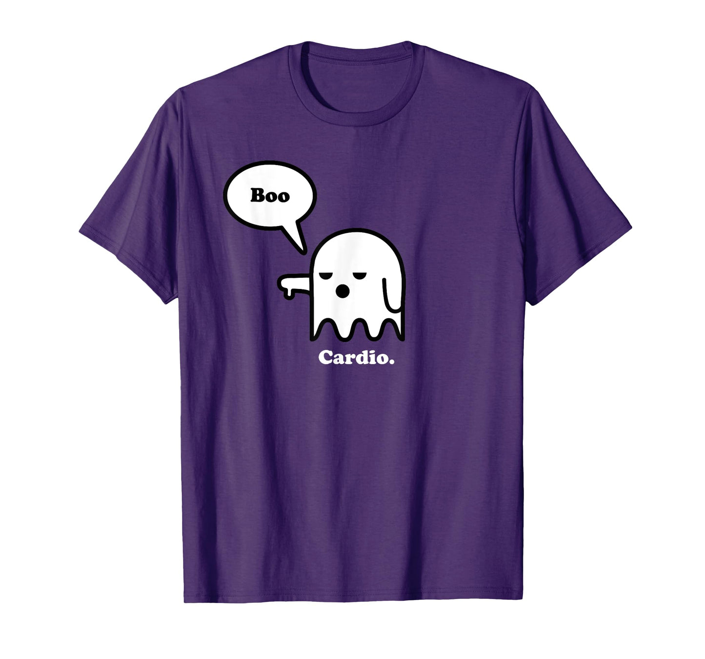 Hate Cardio, Halloween Ghost Boo, Funny Workout Gym Shirt T-Shirt