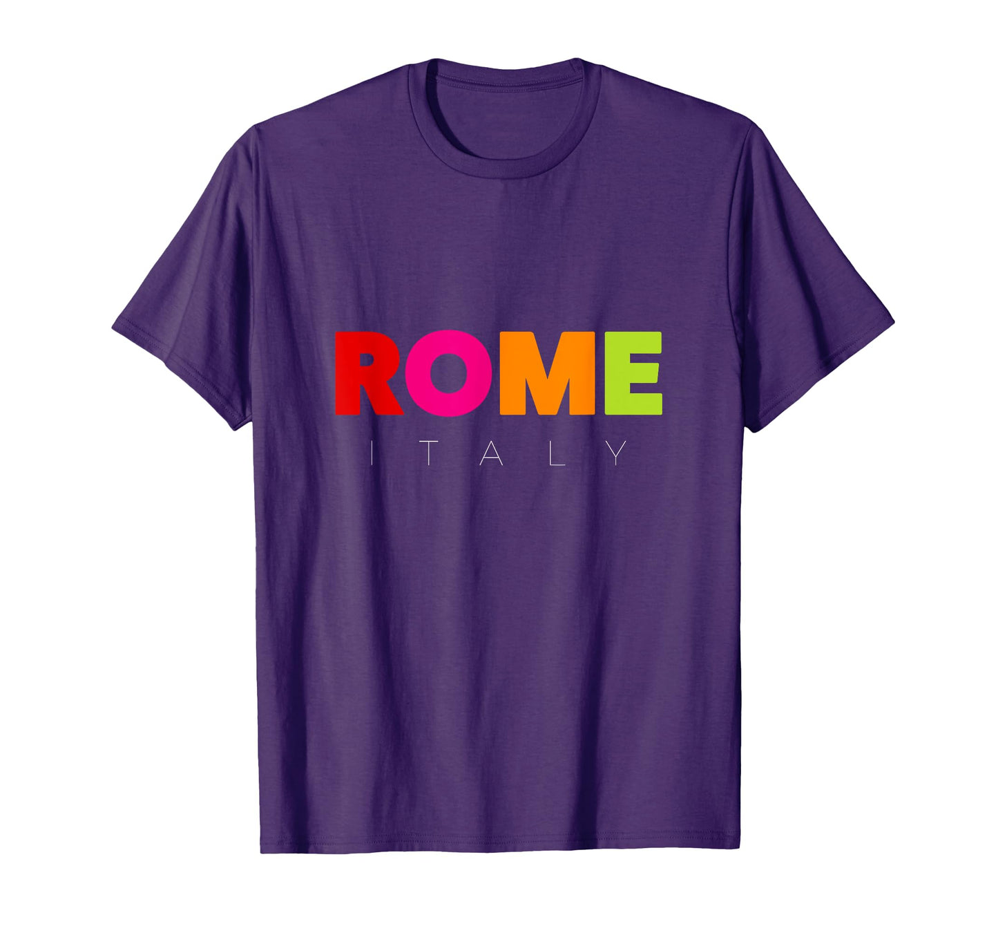 Cool Men's Women's Kids Colorful Rome Italy Graphic Design T-Shirt