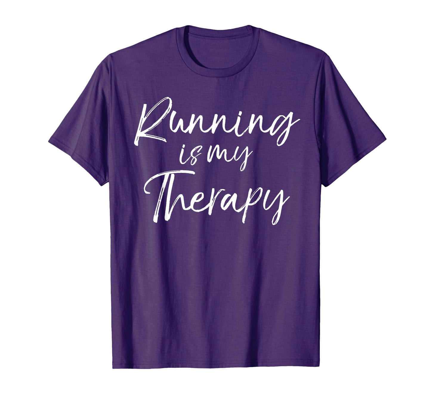Running is my Therapy Shirt Funny Cute Runner Shirt Run Tee T-Shirt
