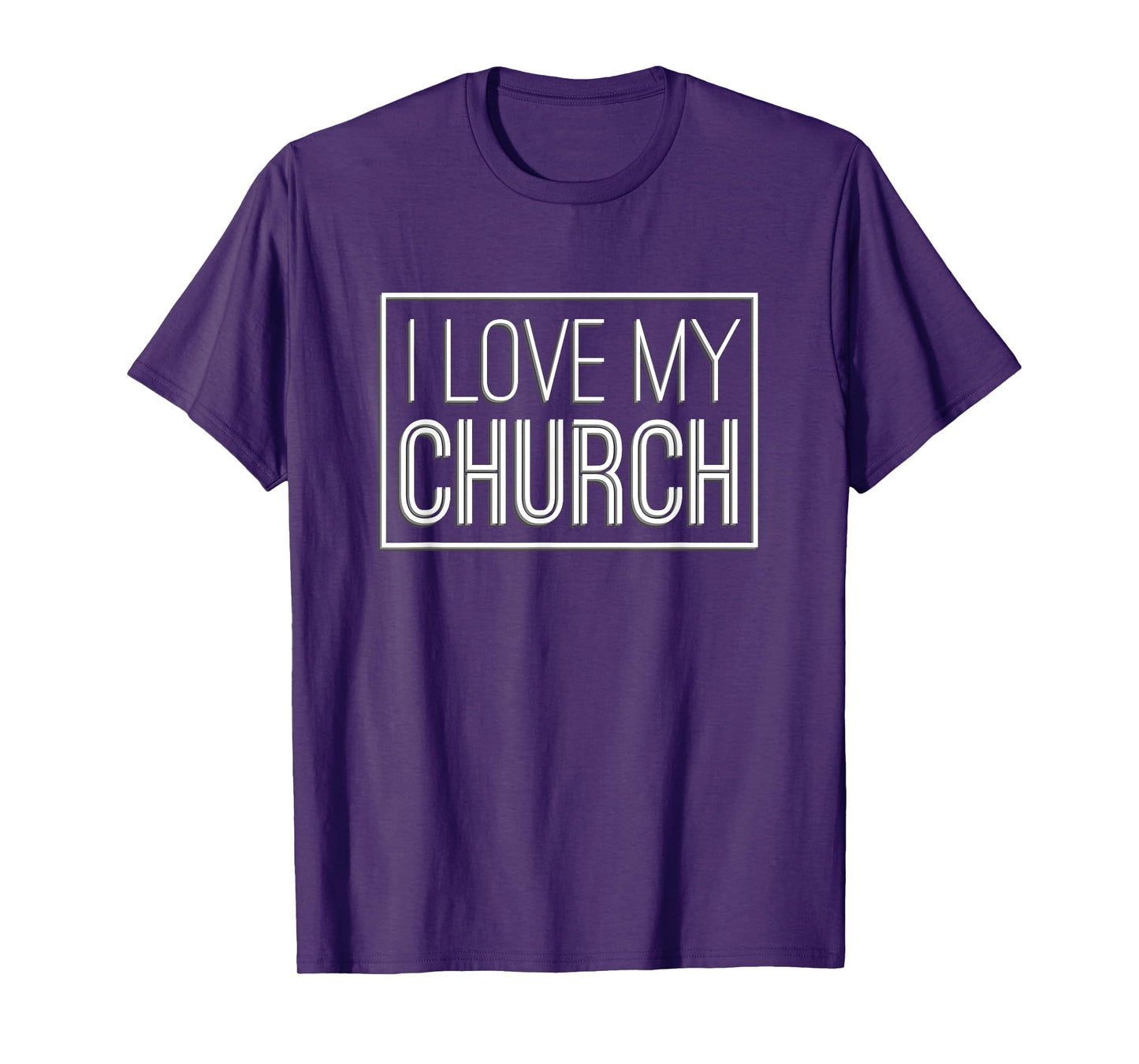 I Love My Church T-Shirt Church Support Tee christian TShirt T-Shirt