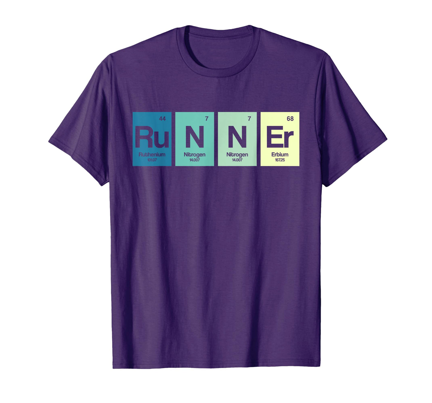 Runner Periodic Table Funy Marathon Runners Science Gift T-Shirt