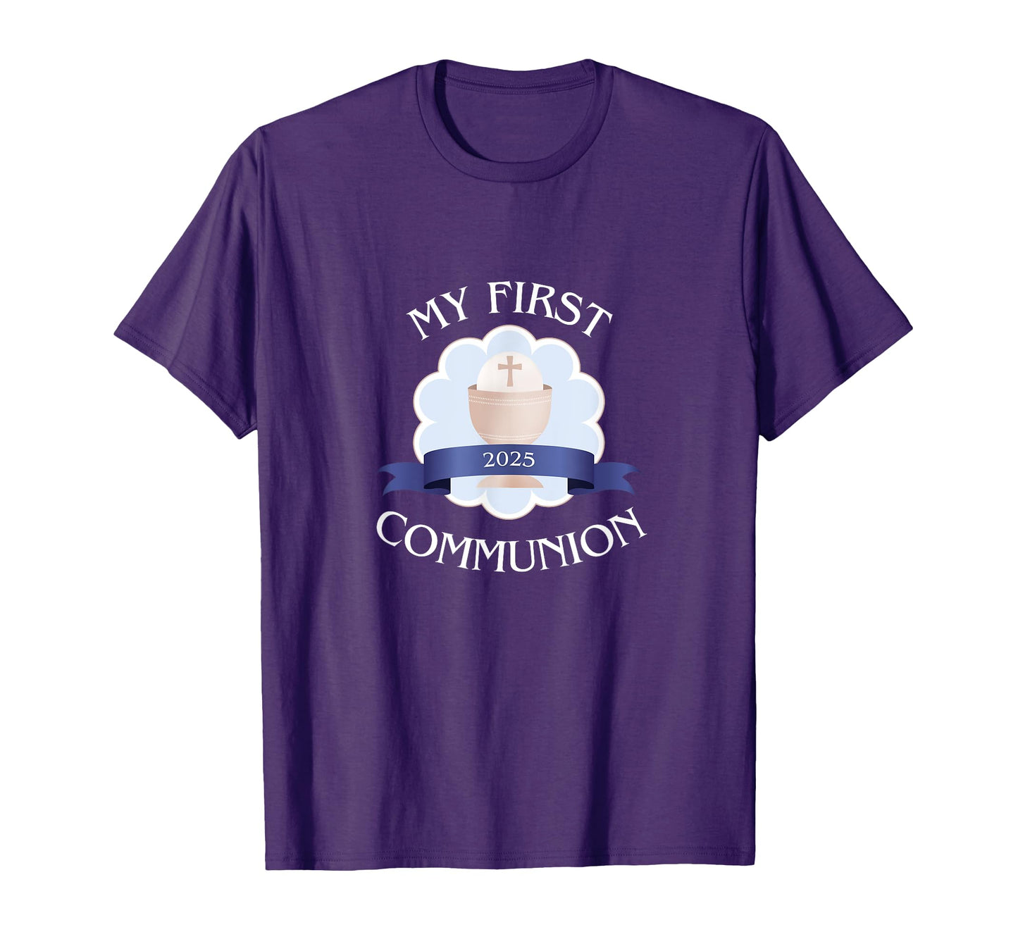 2025 Catholic Boy First Communion Sacrament Celebration T-Shirt
