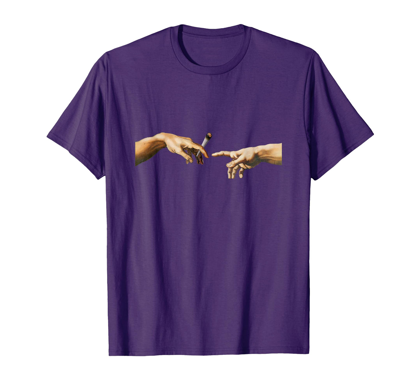 420 The Creation of Adam Michelangelo Weed Joint Vintage T-Shirt