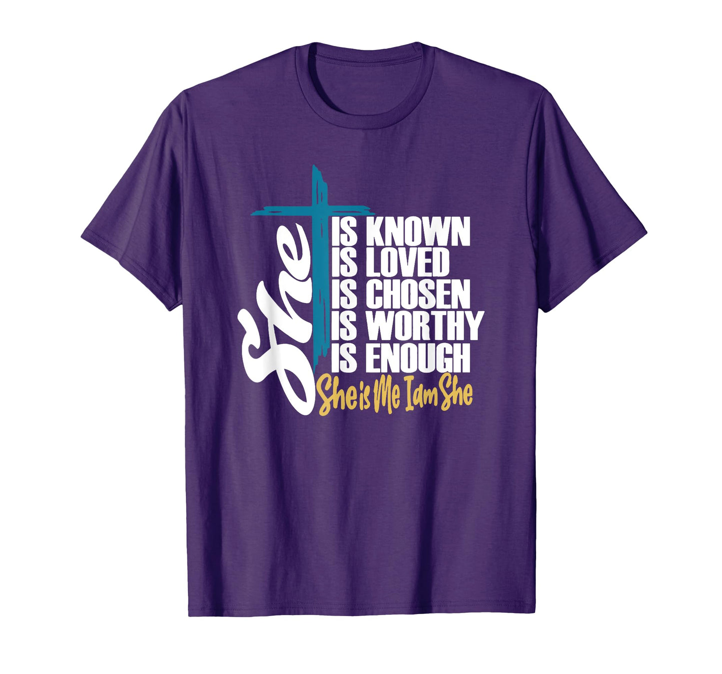 She Is Known | She Is Me I am She | Christian T-Shirt
