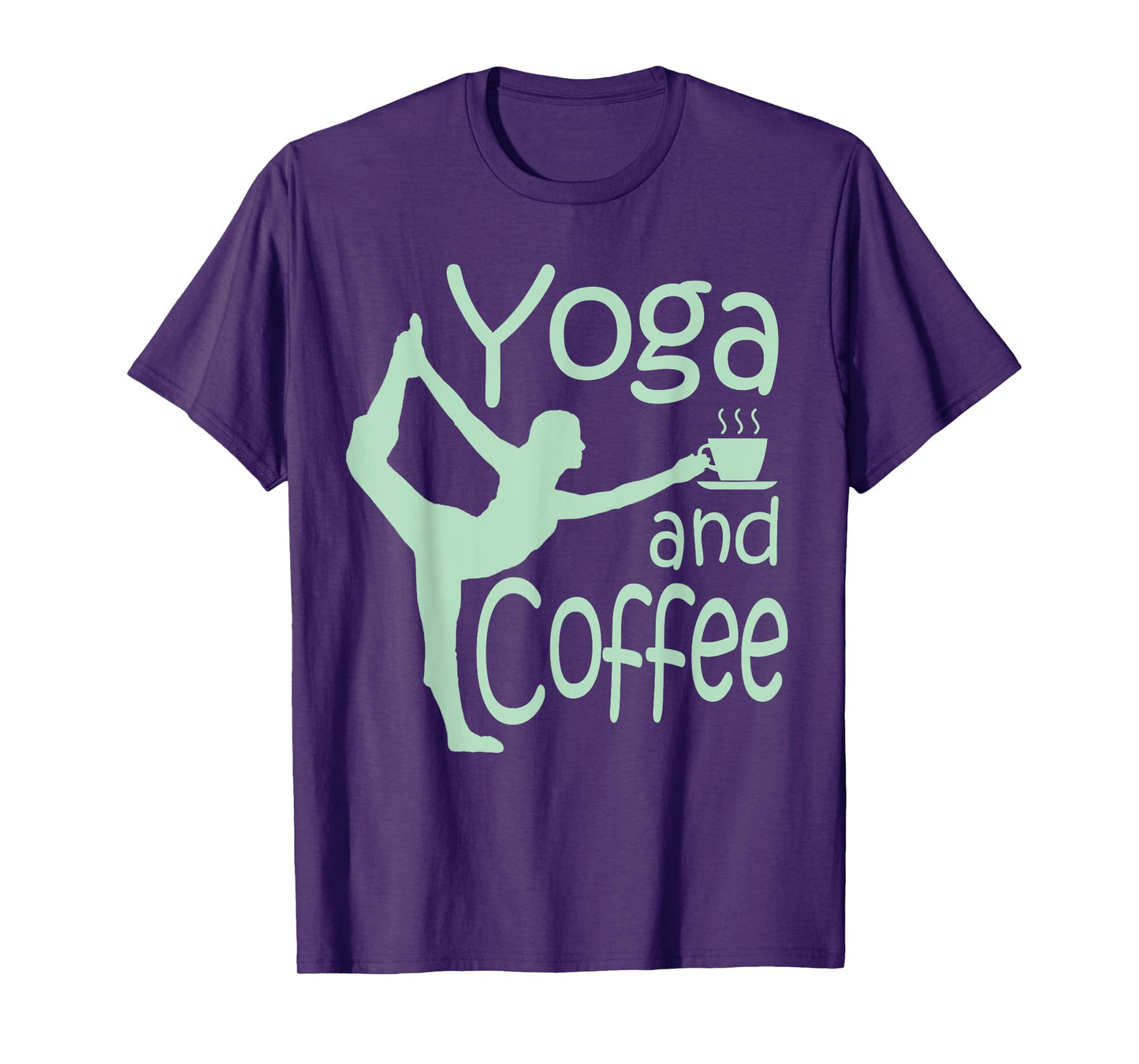 yoga for women with sayings yoga and coffee T-Shirt