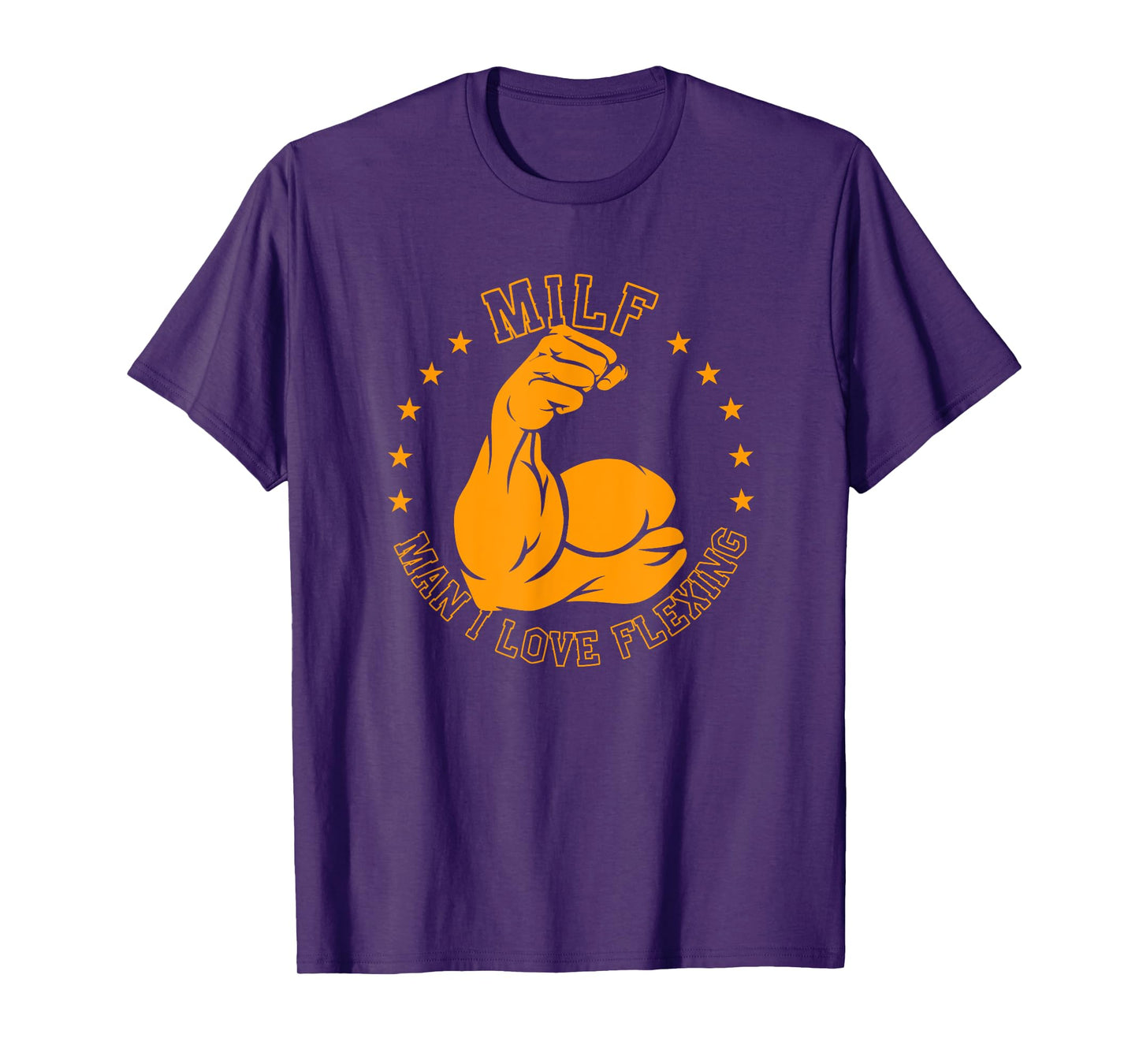 MILF Man I Love Flexing Bicep Workout Gym T-Shirt