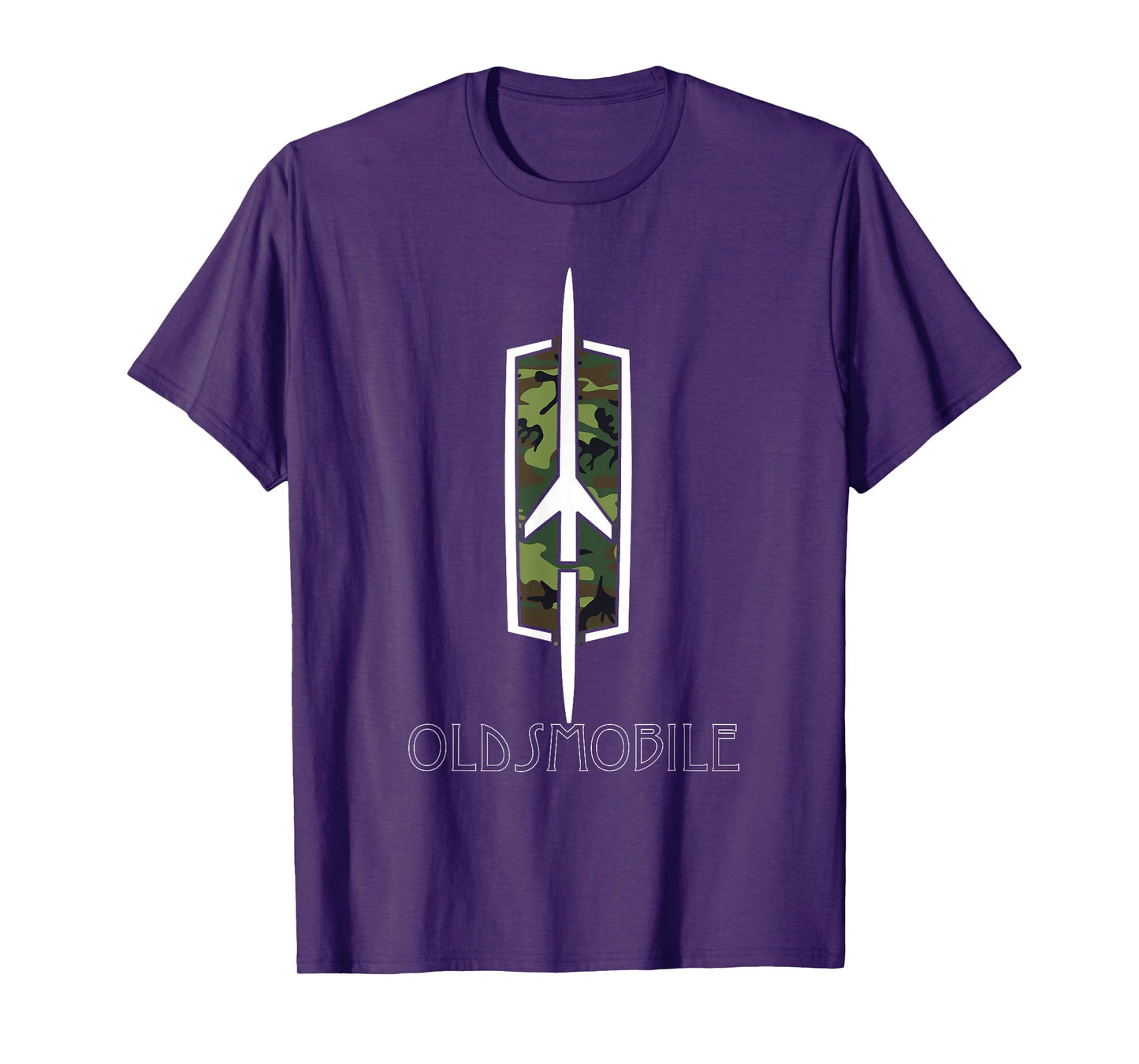 Oldtimer Show Vintage Oldsmobile Camouflage Rockets Logo T-Shirt
