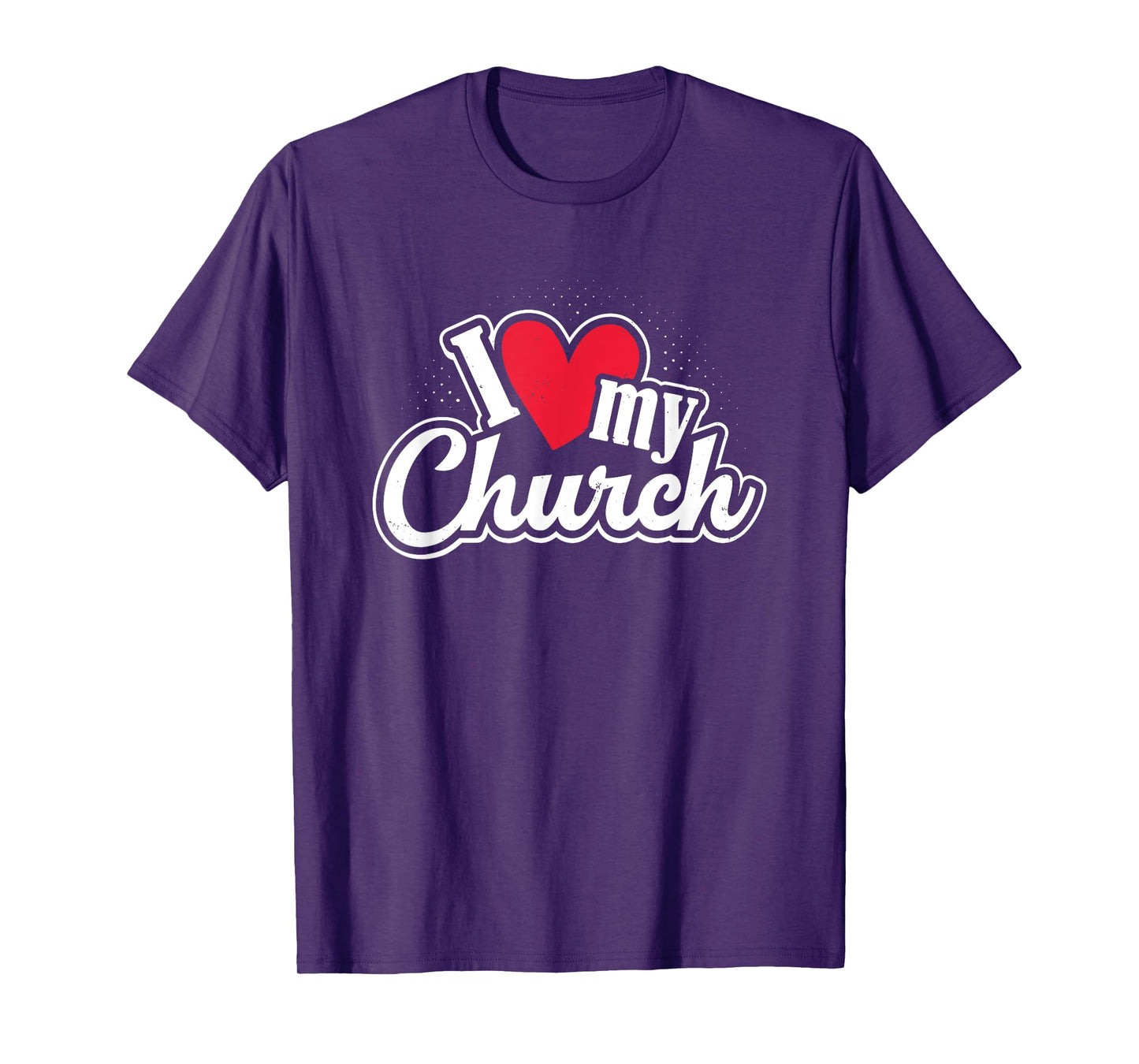 I Love My Church Heart Church Outing Retreat T-Shirt
