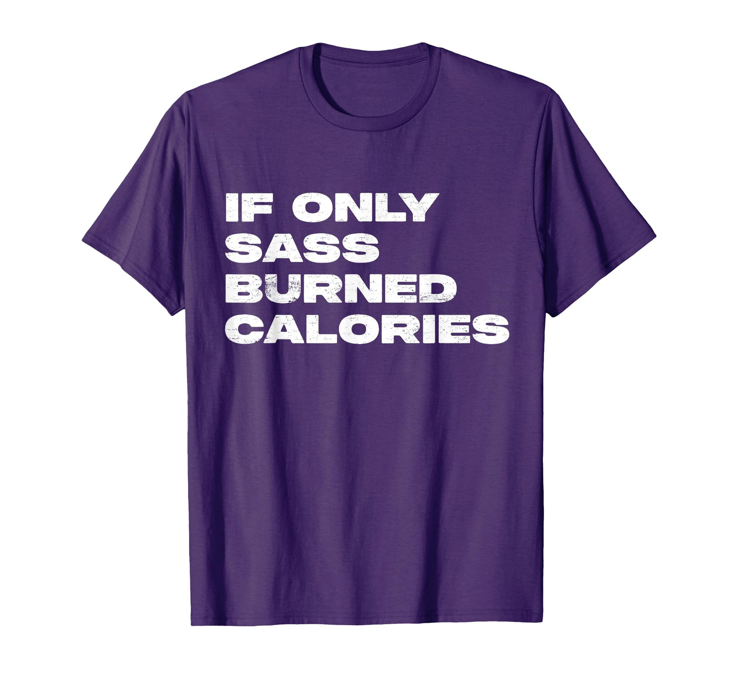 If Only Sass Burned Calories Funny Workout T-Shirt