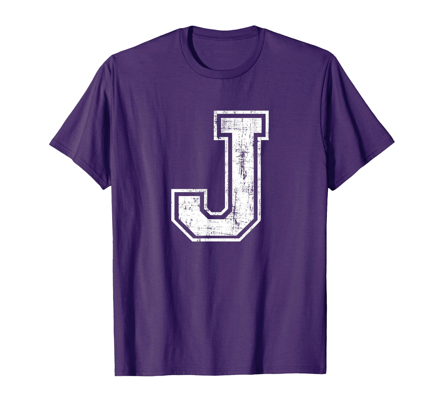 Letter J Uppercase Alphabet Initial School College Varsity T-Shirt
