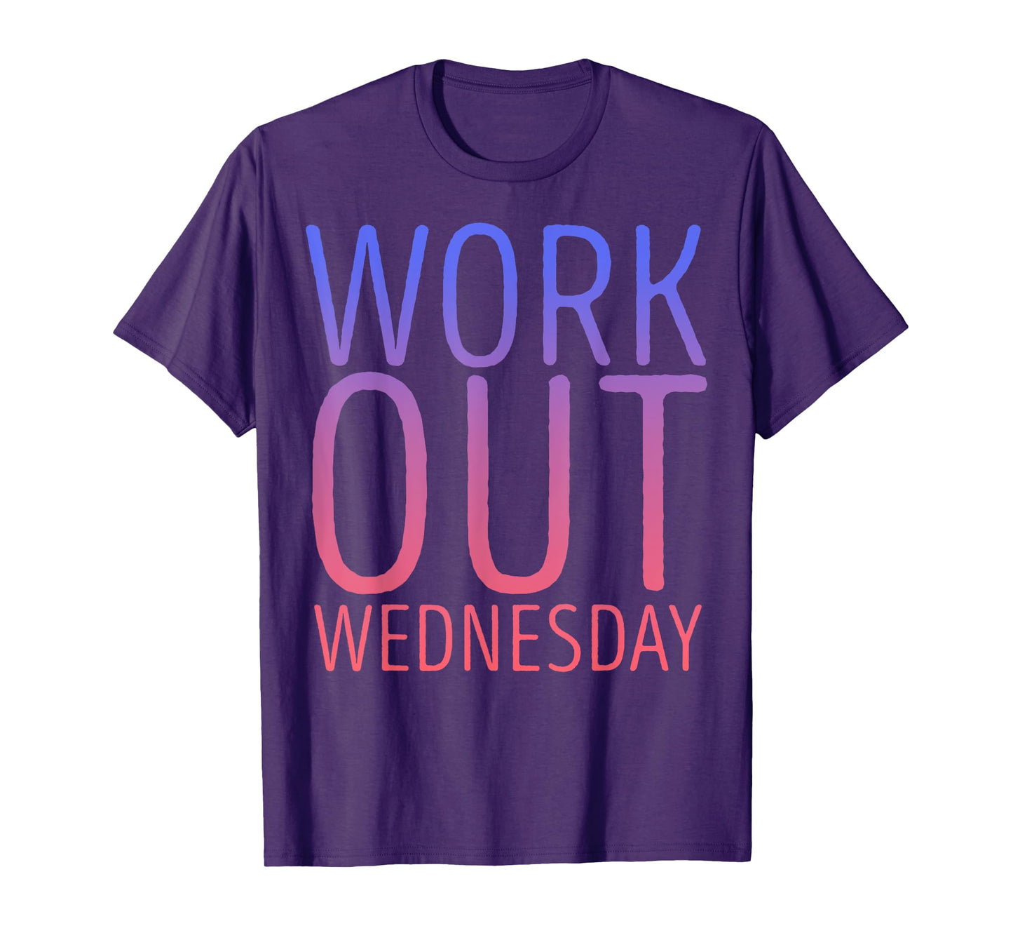 Workout Wednesday Purple Pink Gradient T-Shirt