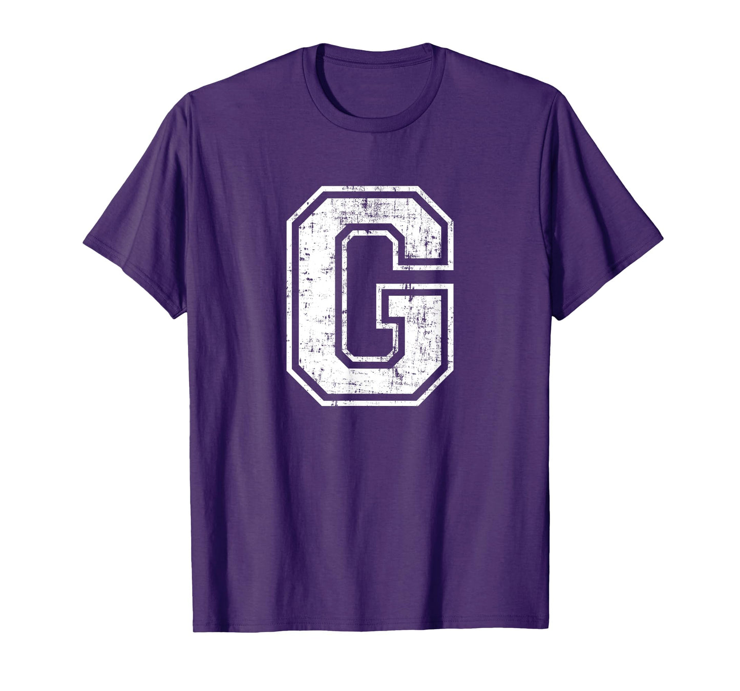 Letter G Uppercase Alphabet Initial School College Varsity T-Shirt