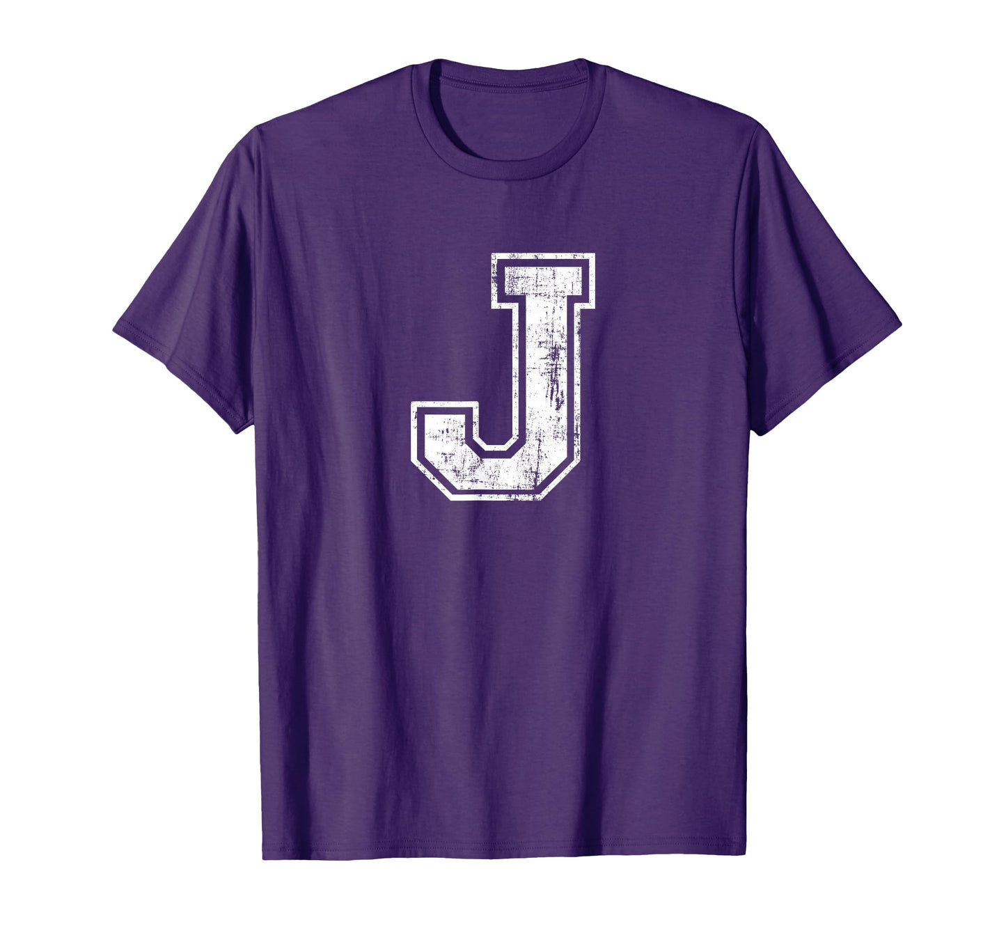 Letter J Uppercase Alphabet Initial School College Varsity T-Shirt