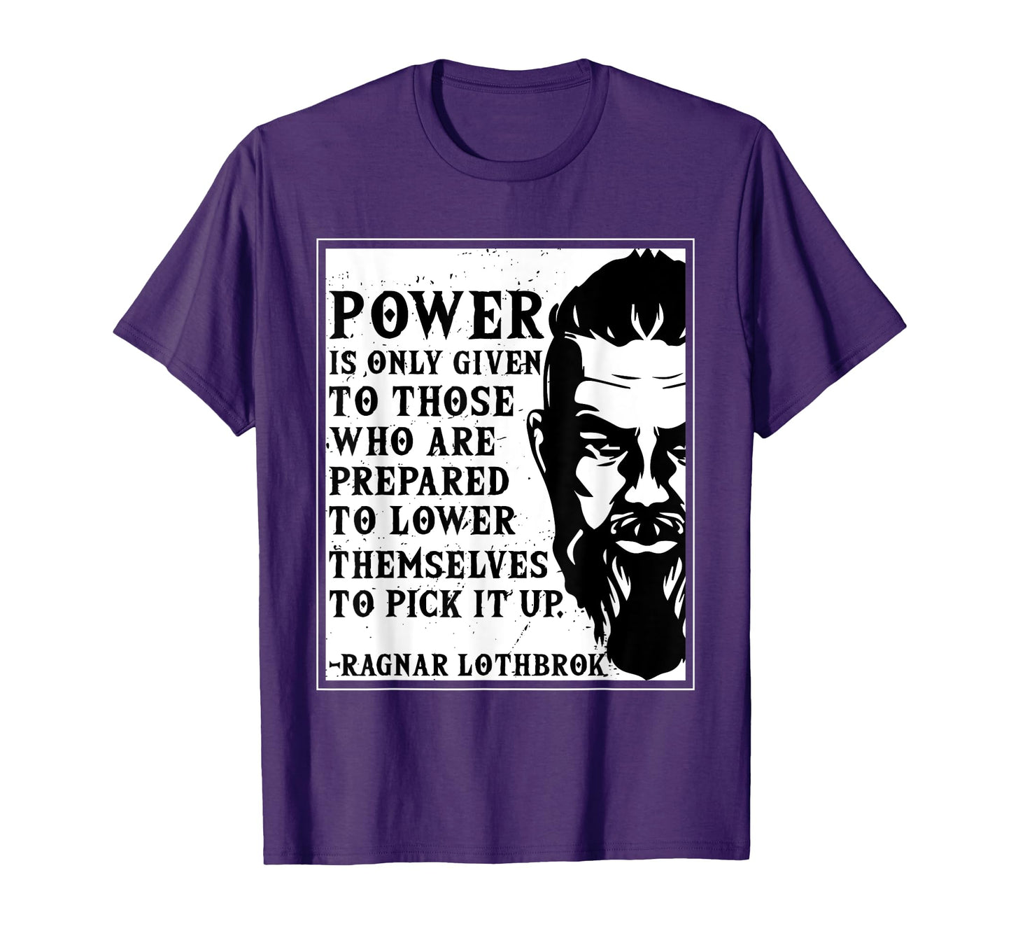 Ragnar Lothbrok Vikings Quote Novelty Graphic tee T-Shirt