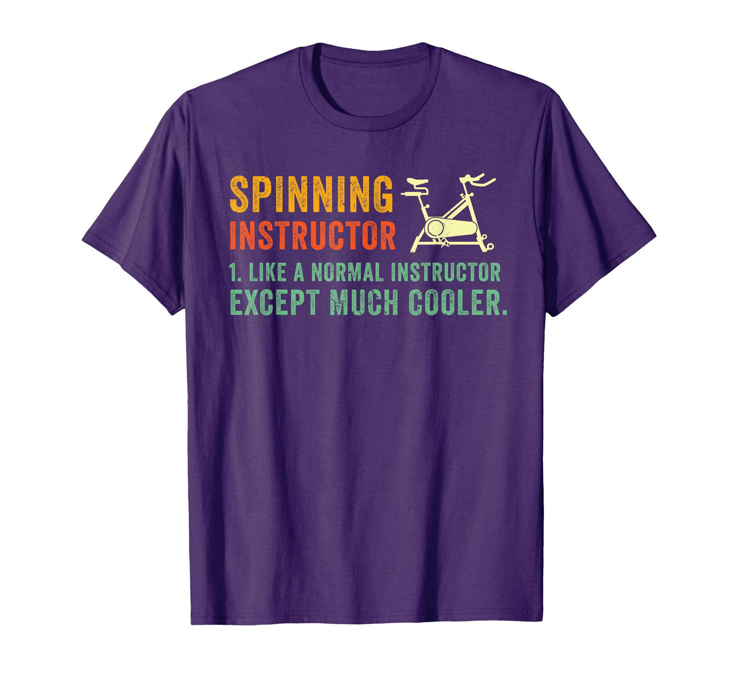 Spin Bike Funny Spin Instructor Spinning Cyclist Spinner Gym T-Shirt
