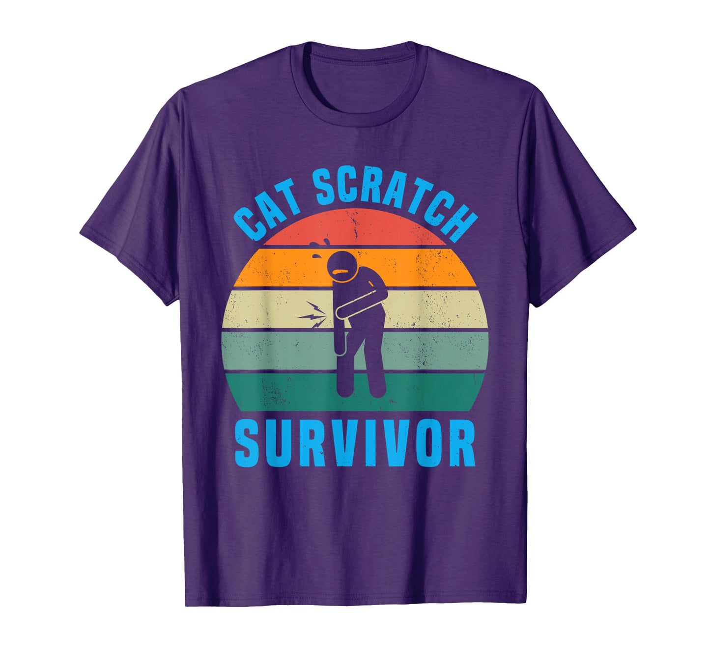 Cat Scratch Survivor I Survived a Feline Scratch Vintage T-Shirt