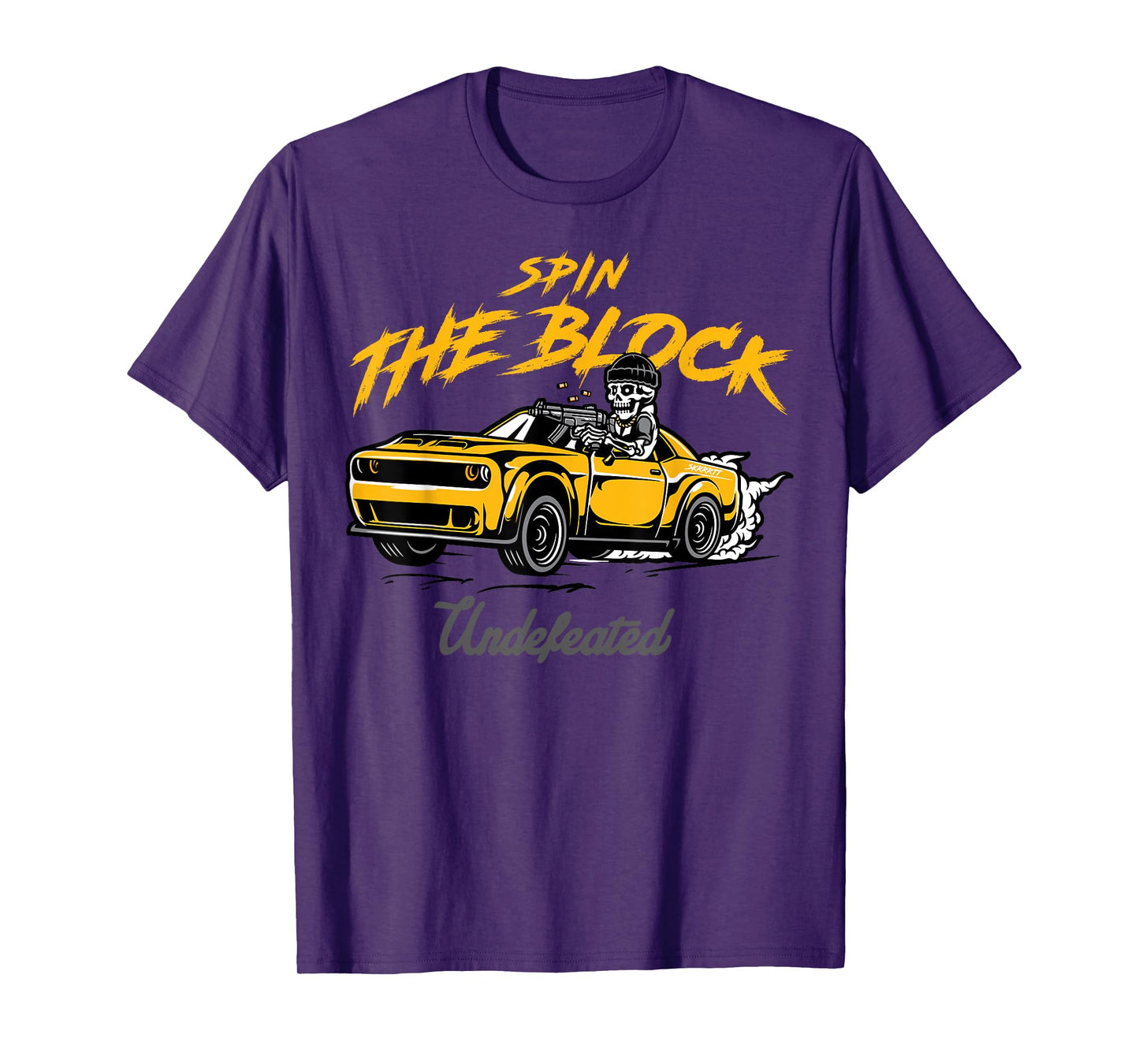 Sneaker Match Tee SPIN THE BLOCK Charcoal University Gold T-Shirt
