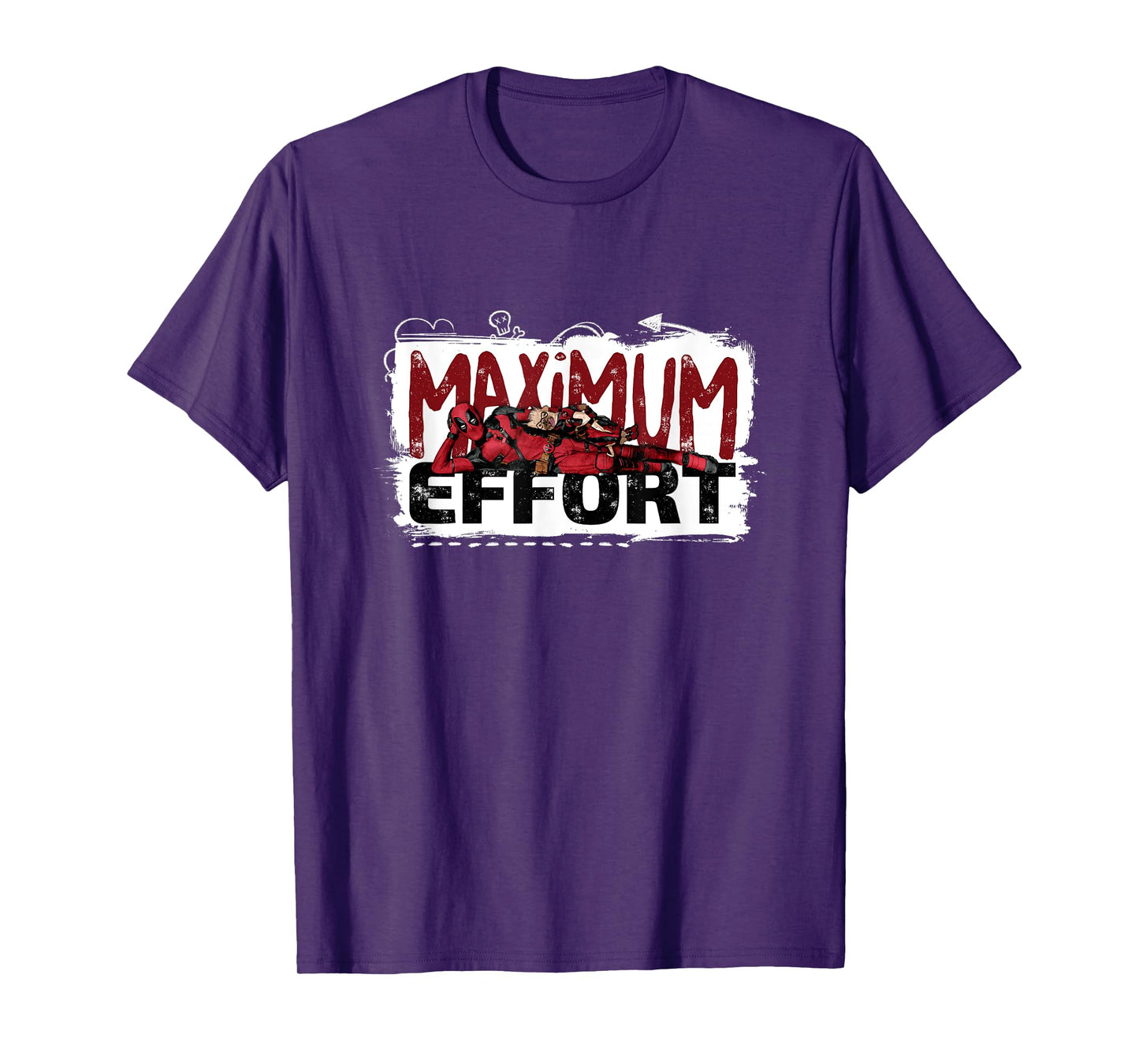 Marvel Deadpool & Wolverine Maximum Effort Split Logo T-Shirt