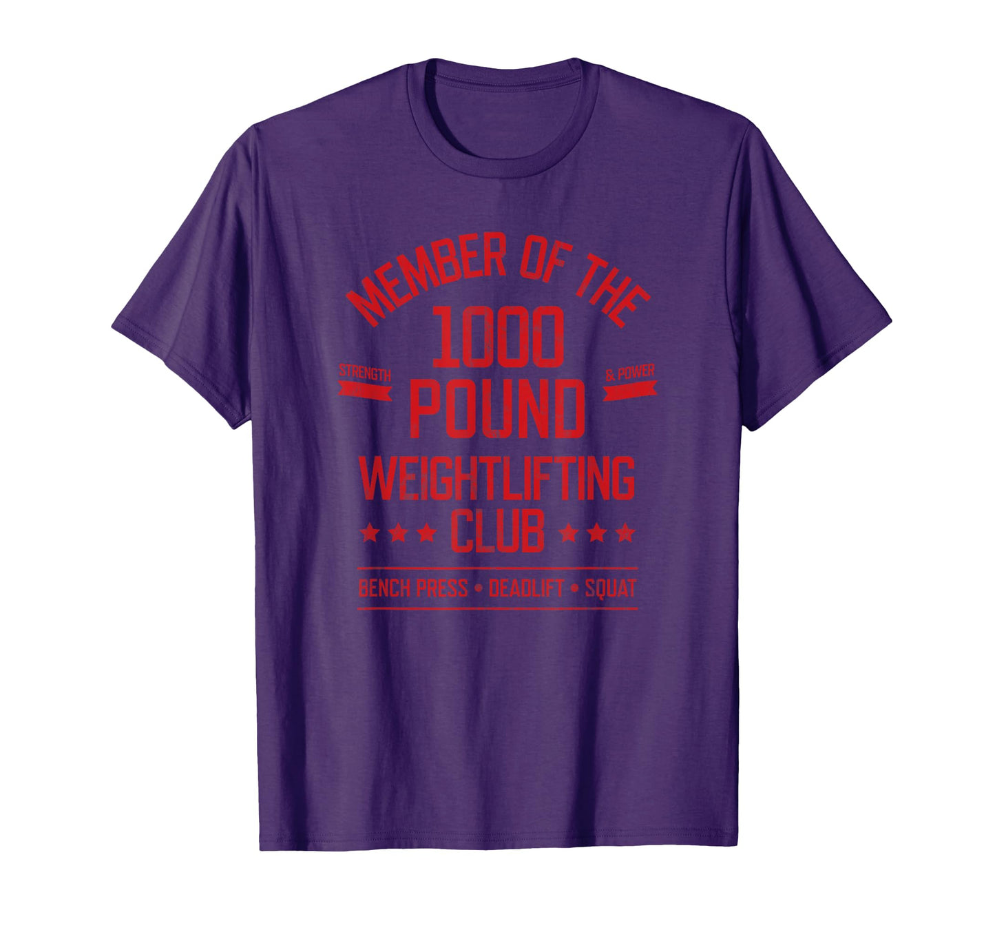 1000 Pound Weightlifting Club Strong Powerlifter T-Shirt T-Shirt